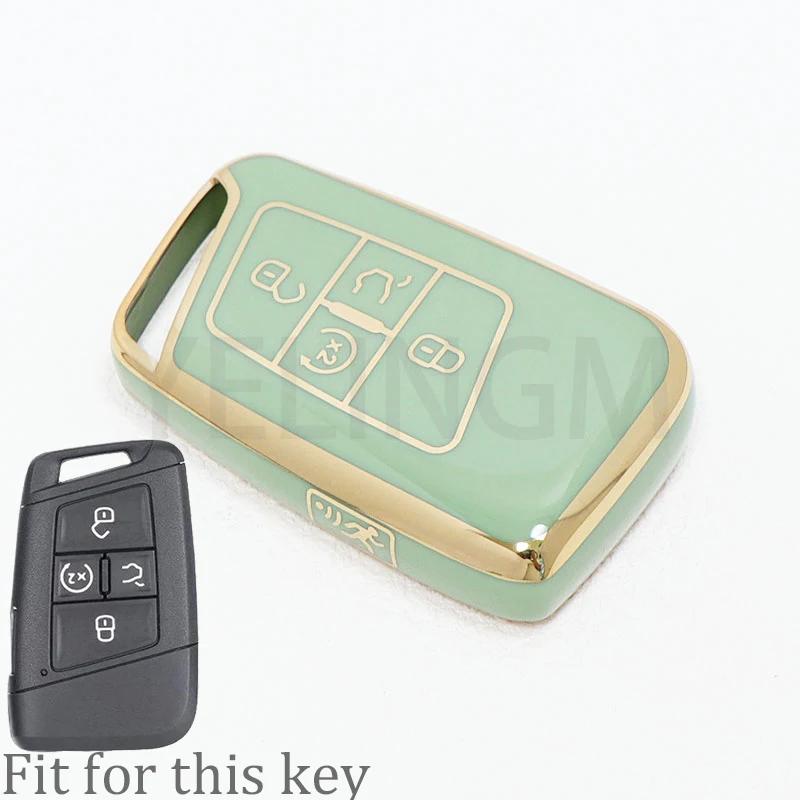 5 Button TPU Smart Key Case Cover for Volkswagen VW 2018 Atlas Tiguan Golf 7 Magotan Fob Remote Holder Shell Keychain