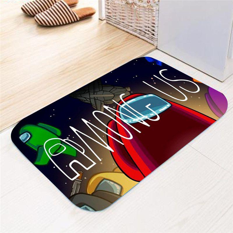 Game Mat Flannel Home Bath Bathroom Nonslip Carpet Rug Decor Floor