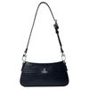 Tasha Orb Crocodile Pattern Embossed Iconic Saturn Logo Leather Shoulder Bag Women Shoulder Bag Black 5801000GWL00C0N401