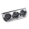 AD 52MM Water Temperature Gauge Celsius Oil Pressure Meter  Voltmeter Chrome 3 in 1 Gauge Kit With Sensor Car Motorcycle Meter