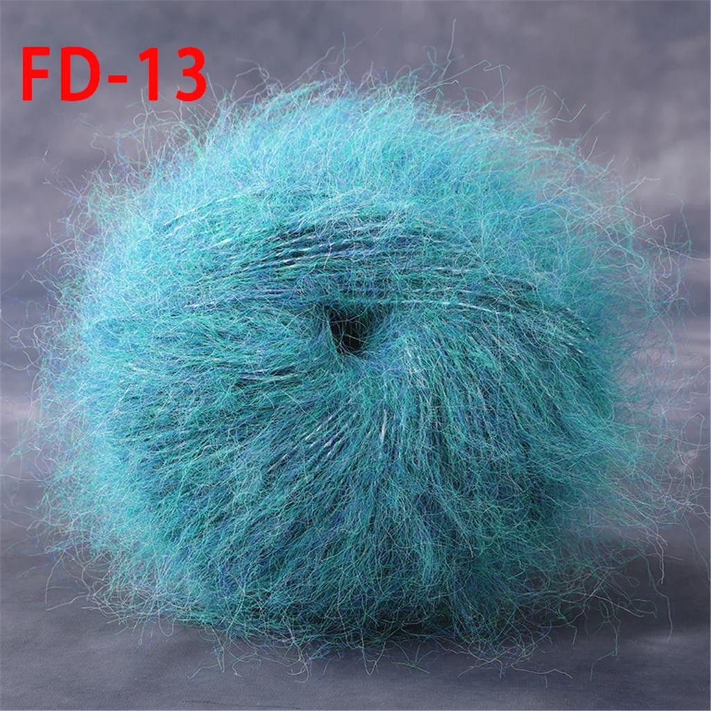 Worsted Faux Long Plush Mink Velvet Cashmere Yarn For DIY Knitting And Crocheting Long Plush Thick Crochet Yarn 1pc 190m 1.76oz