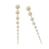 Handmade Earrings Pearls Tassels Earrings Women Long Dangle Earrings Pearls Texture Suitable for Party and Weddings