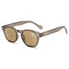 Stylish Full Frame Reading Glasses Vintage Rivet Leopard Round Sunglasses Women Men Ultra Light Unisex Presbyopia Glasses