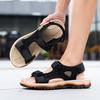 Summer new sandals men's outdoor travel beach shoes casual leather soft sole non-slip sandals
