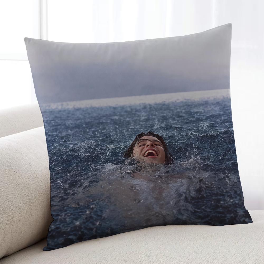 Singer SShawnES MMendesES Cushion Cover Home Bedding Sofa Living Room Pillowcase Simple Soft Skin Cushion Cover Party Gift