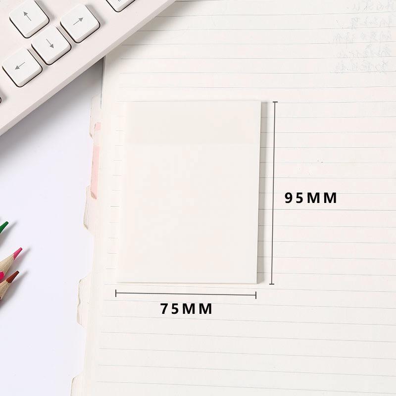 Handwritten Transparent Sticky Notes: Adhesive, Tearable, Perfect for Students to Highlight and Note Key Points.