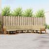 Outdoor Sofa Set with Cushions 8 pcs Natural and Beige