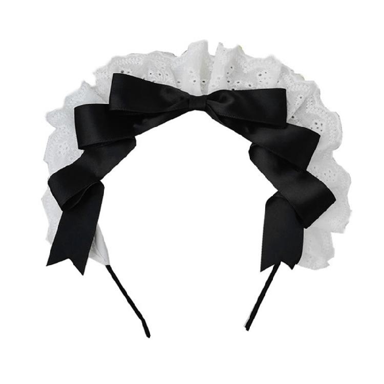 Lolit Headband Bows Headband Bows Hairband Maid Headdress Bowtie Headband