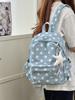 Schoolbag Korean version ins Cute Star Backpack Women's Large Capacity College Style Student School Bag Fashion Versatile Casual Backpack