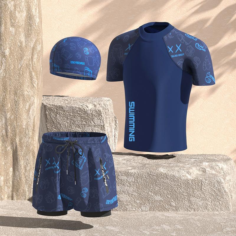 (L-5XL)Badebukser for menn Anti forlegenhet Løs raskt tørr badeshorts for menn ved sjøen Badedrakt Hot Spring Badetøy