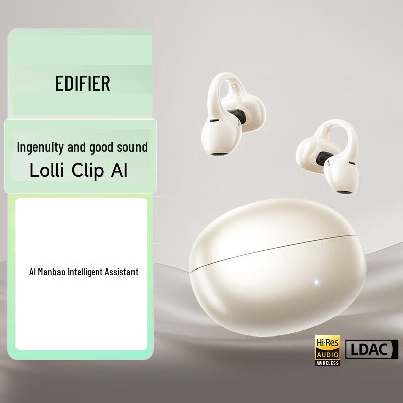 

Edifier Lolli Clip AI Translator Open-Ear Headphones