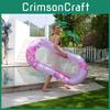 Flower Pattern Green Inflatable Lounger Portable Floating Bed Foldable Water Chair