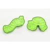 Yakusel Very Hungry Caterpillar Cookie Cutter Set of 2 with Recipe, Green