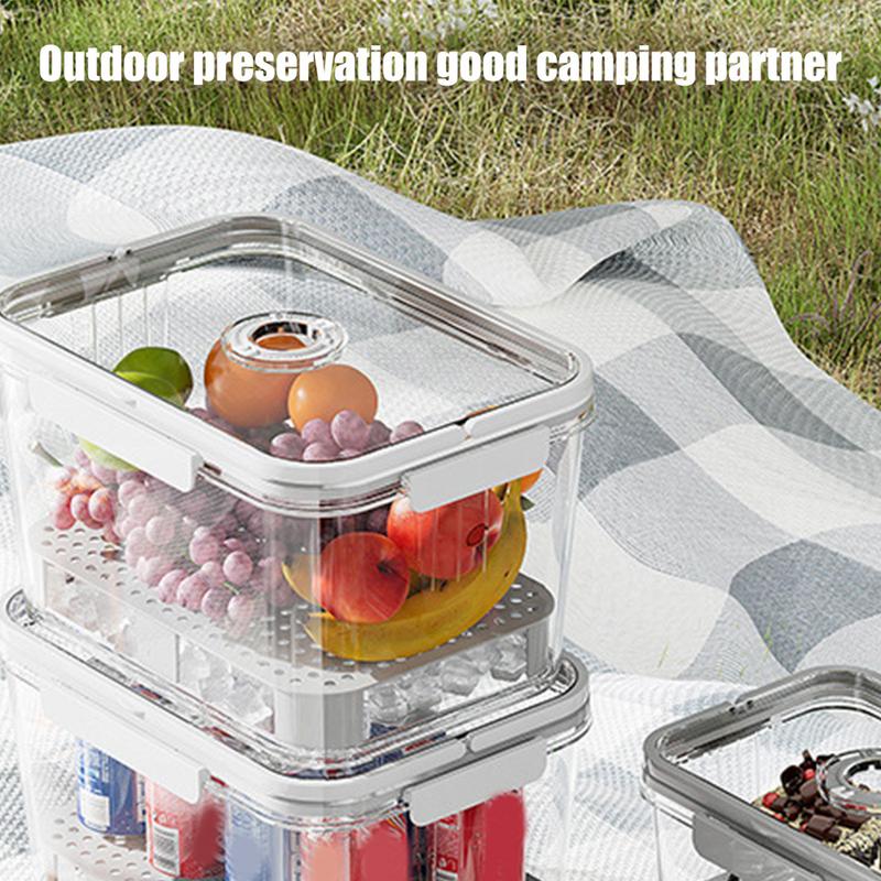 

Fruit Storage Containers Snack Box Container With Lids & Handle Clear Produce Saver With Removable Drain Tray Meal Prep United States