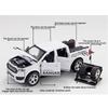 1/32 Ford Raptor F350 Pickup Alloy Car Model Diecast Metal Off-road Vehicles Car Model Simulation Sound and Light Kids Toys Gift