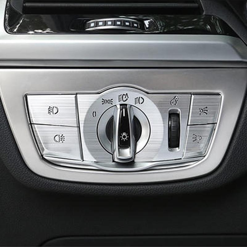Buton comutator faruri auto ABS Decorare cadru capac autocolant Accesorii auto pentru BMW Seria 5 G30 525li 528li 530li