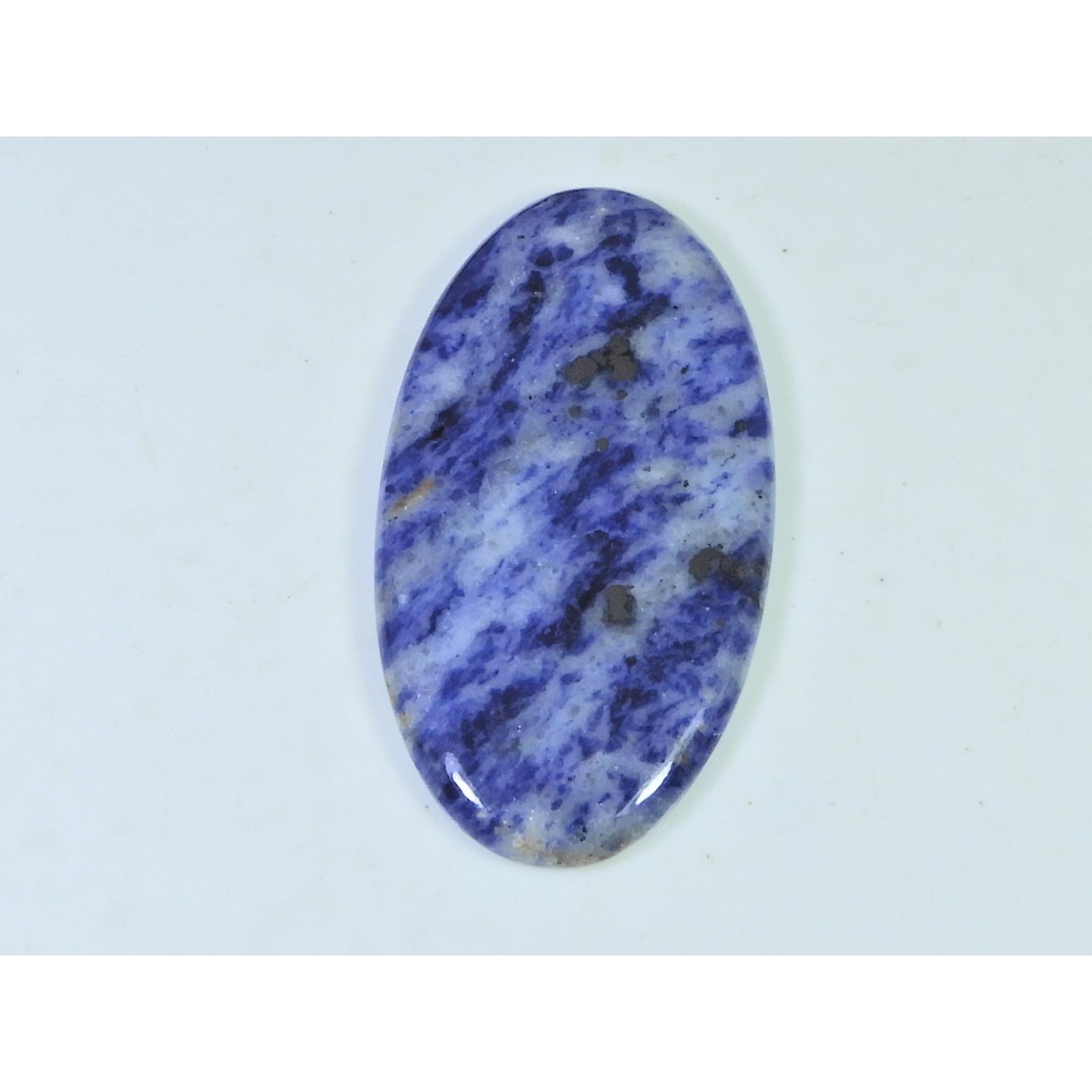 58Cts. Natural Blue Sodalite Oval Cabochon Loose Gemstone 27X52X04 MM B-255