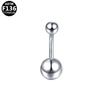 Titanium F136 Navel Ring with Diamond Ball for Daily Wear