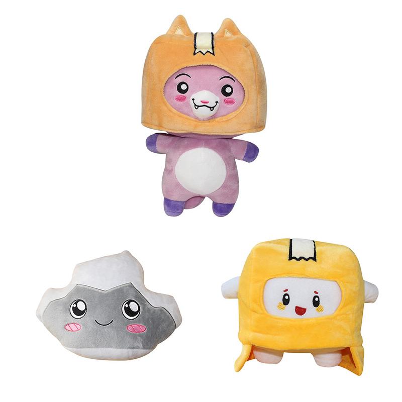 Lankybox Fox Box Stone Plush Toy Hat Can Put On And Take Off Soft Toy Stuffed