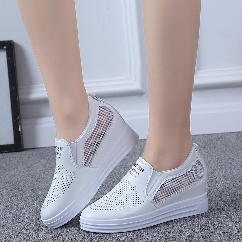 

Fashionable Shallow Mouth Breathable Vulcanized Shoes Spring and Autumn New Round Toe Comfortable Casual Sports Shoes for Women 34 білий