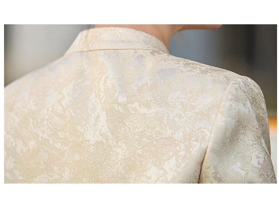 Women's Slim Korean Retro Short Jacket with Chinese Buttons - Spring/Autumn RX8941
