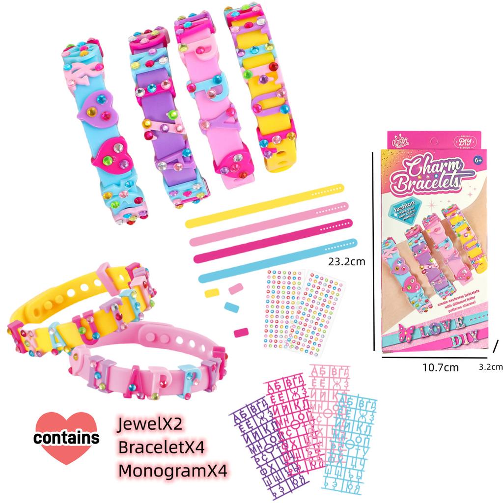 Fun Beaded Bracelet Toys for Girls DIY Craft Kit Handmade Gift for Kids