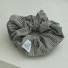 Oar Wide Stripe Shirt Scrunchie [Khaki]