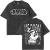 2026Vintage Rapper Mf Doom Tour Washed T Shirts Mens Women Fashion Oversized T-shirts Y2K Hip Hop Gothic Short Sleeve T 470