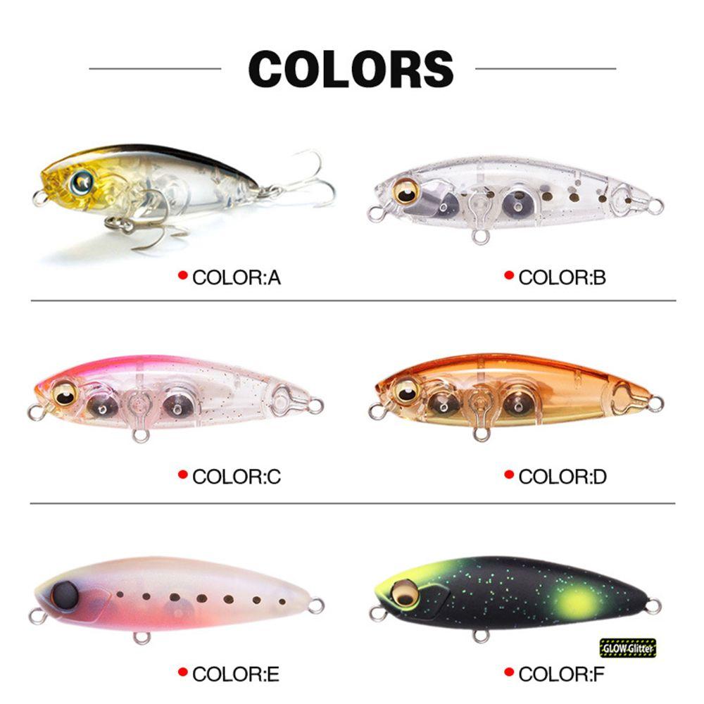 Transparent Useful Tackle Pencil Baits with Steel ball Winter Fishing Fish Hooks Minnow Lures