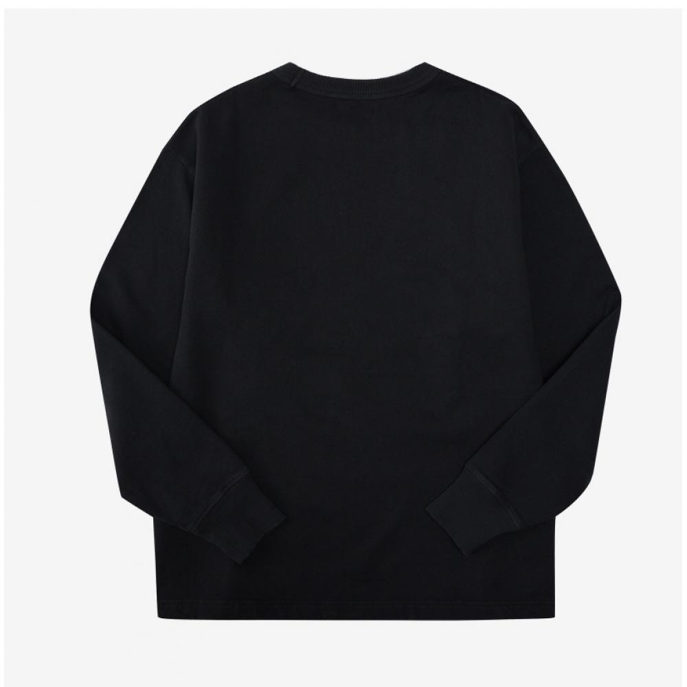 Acne Studio Bi0138 Black Stamp Logo Men S SweatShirt