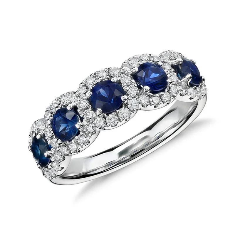 Bright Green Cubic Zirconia Ring Female Engagement Party Jewelry Noble Lady Fashion Wedding Ceremony Accessories Gift