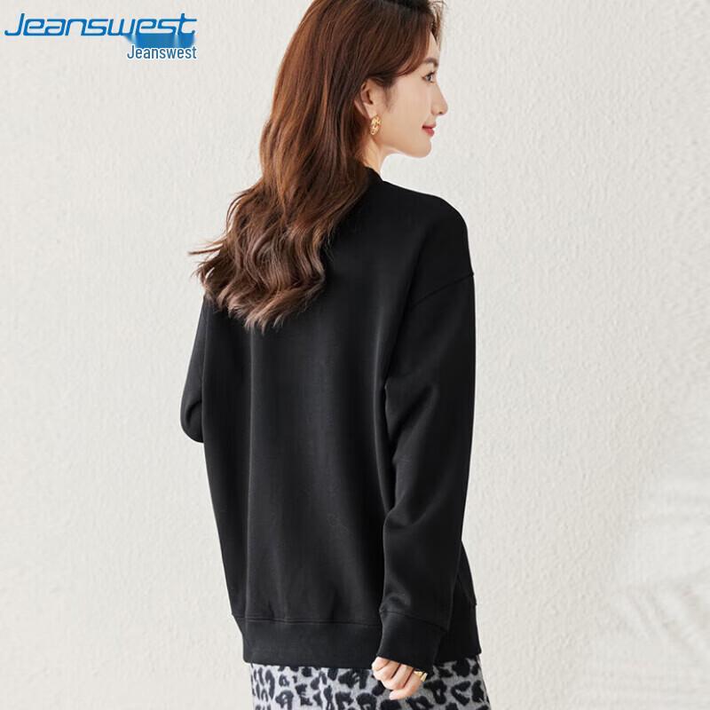 JEANSWEST Women's Loose Fit Printed Long Sleeve Sweatshirt