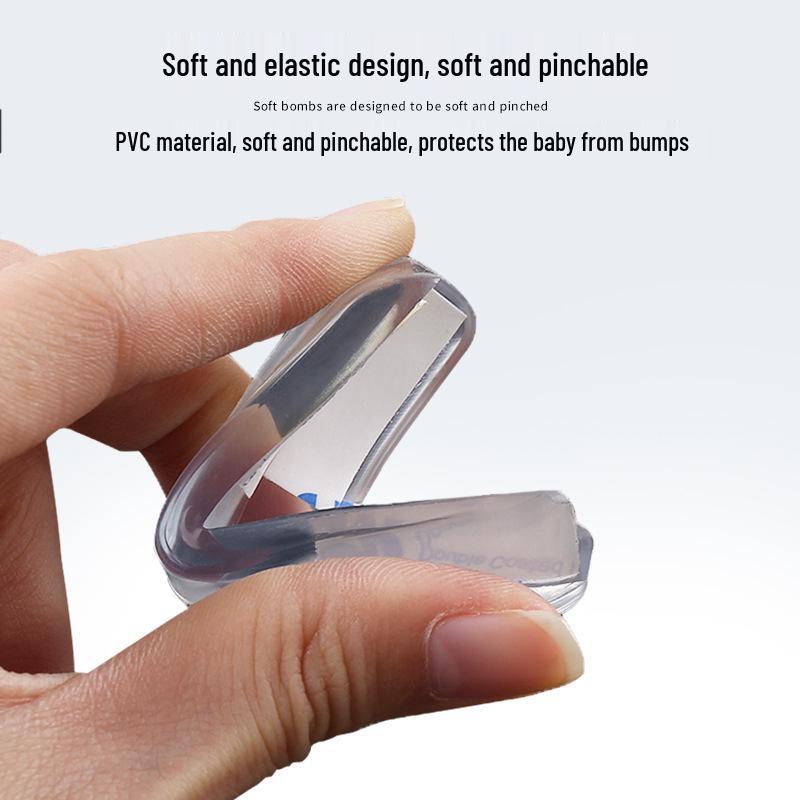 Kindersicherheit Transparenter Tischkantenschutz - Stoßschutzkissen