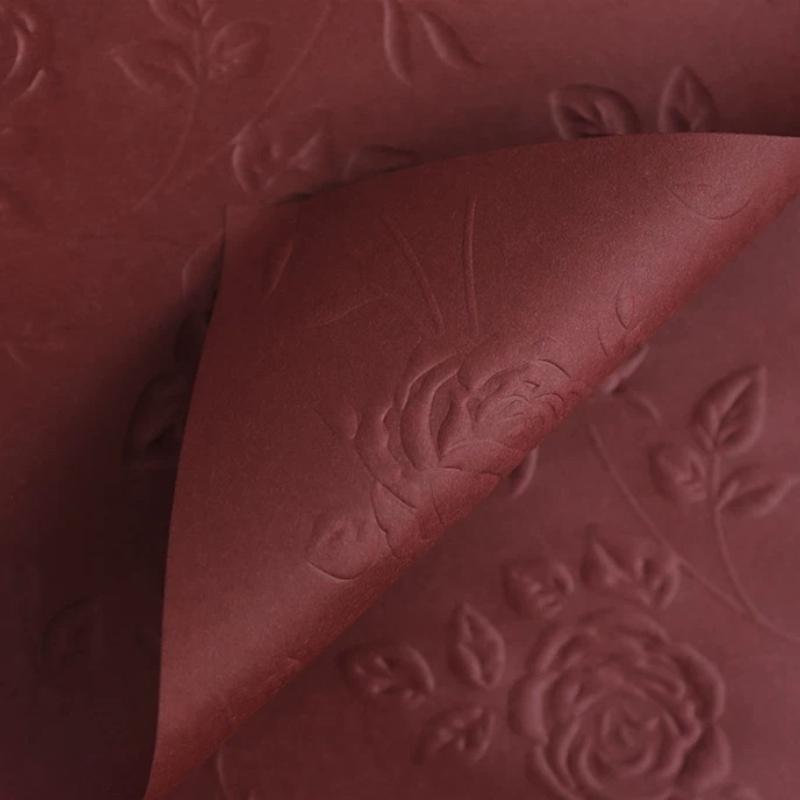 10pcs 58*58cm Art Paper Waterproof Flower Waterproof 3D Relief Art Paper Flower Valentine's Day Gift Packaging Kraft Papers Flower Shops Materials