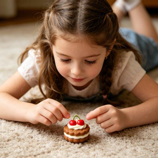 Realistic Cake Squeeze Toy Soft Stress Relief Toy Slow Rising Squeeze Toy Fidget Toy for Adults Kids Anxiety Relief