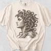 Medusa Profile Shirt, Vintage Etching Graphic Tee, Comfort Colors Cotton