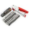 Compression Tool Kit F Type For RG58 RG59 RG6 Connectors Cable Stripper Coaxial Crimping Set