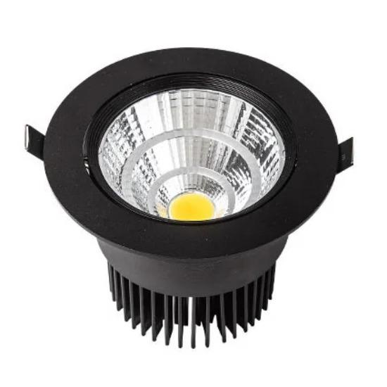 10pcs/lots Dimmable LED COB Spotlight Ceiling Lamp 5w7w9w12w15w20w Aluminum Recessed Downlight Round Panel Light Indoor Lighting
