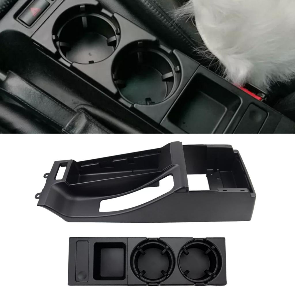 Black Center Console Trim Base Cup Coin Holder 51168218305 For BMW 3 Series