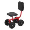 Verstellbarer rollender Gartensitz mit Rückenlehne und Rädern Mobiler Hofroller für Pflanz- und Gartenarbeiten Hocker