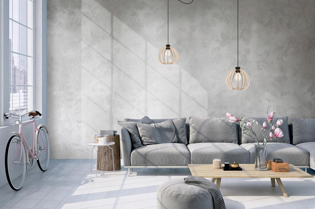 MODERN WOODEN LED CEILING HANGING LAMP