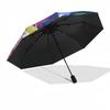 nside Out Themed Automatic Opening and Closing Umbrella, Brightly Colored 8-rib Portable Umbrella