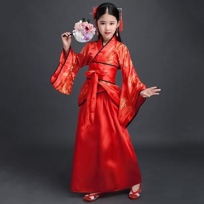 Kinder Set Antikes Chinesisches Kostüm Tanzaufführung Cosplay Chinesisches Traditionelles Kleid für Mädchen Show Kind Hanfu Kleid Kleidung