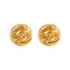 Elegant Retro Geometric Hollow Earrings - Women's Versatile Round Studs