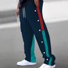 New Casual Versatile Fashion Trend Cool High-quality Men's Button Down Drawstring Trousers