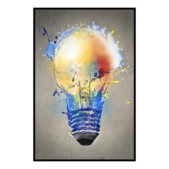 Abstrakte Graffiti Licht Bild Poster Leinwand Malerei Drucken Cuadros Wand Kunst Dekoration Wandbild Für Moderne Wohnkultur Kein Rahmen