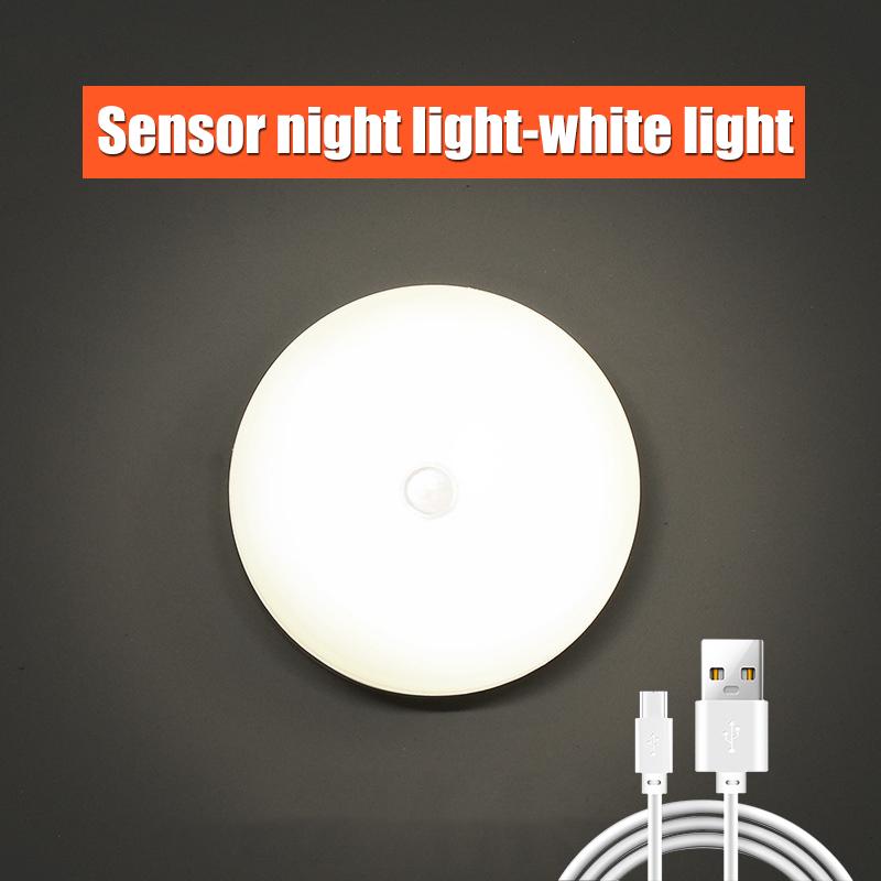 Luce Notturna LED con Sensore di Movimento Lampada Notturna Ricaricabile USB per Lampada da Cucina Armadio Scale Lampada Inalámbrica LED per Armadio