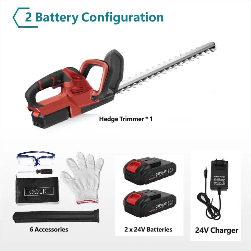 2000W 15000RPM Electric Hedge Trimmer Cordless Lawn Mower Hedge Pruner Trimmer Garden Power Tool For Makita Battery Pin