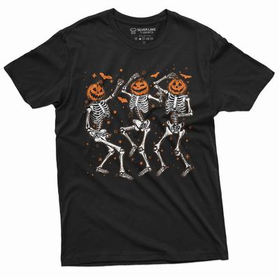Funny Dancing Skeletons Shirt Halloween Joke Shirt Humorous Gifts Halloween Tees