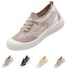 Women Casual Breathable Lightweight Flyknit Sneakers Slip-On Sport Shoes Flexible Sole Comfortable Walking Footwear